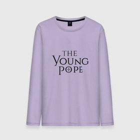 Мужской лонгслив хлопок с принтом The young pope в Курске, 100% хлопок |  | young pope | джуд лоу | молодой папа
