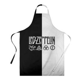 Фартук 3D с принтом Led Zeppelin в Курске, 100% полиэстер | общий размер — 65 х 85 см, ширина нагрудника — 26 см, горловина — 53 см, длина завязок — 54 см, общий обхват в поясе — 173 см. Принт на завязках и на горловине наносится с двух сторон, на основной части фартука — только с внешней стороны | led | led zeppelin | блюз | группа | джимми пейдж | джон генри бонэм | джон пол джонс | лед зепелен | лед зеппелин | метал | роберт плант | рок | тяжелый | фолк | хард | хардрок | хеви | хевиметал