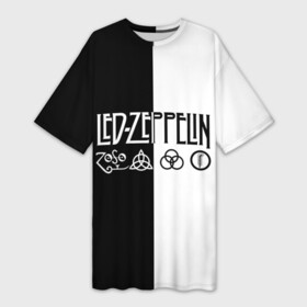 Платье-футболка 3D с принтом Led Zeppelin в Курске,  |  | led | led zeppelin | блюз | группа | джимми пейдж | джон генри бонэм | джон пол джонс | лед зепелен | лед зеппелин | метал | роберт плант | рок | тяжелый | фолк | хард | хардрок | хеви | хевиметал