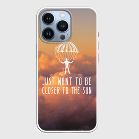 Чехол для iPhone 13 Pro с принтом skydive в Курске,  |  | adrenaline | base jumping | extreme | jump | parachute | sky | skydive | адреналин | бейс | бейсджампинг | высота | небо | облака | парашют | полет | прыжок | риск | самолет | свобода | экстрим