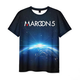 Мужская футболка 3D с принтом Maroon 5 в Курске, 100% полиэфир | прямой крой, круглый вырез горловины, длина до линии бедер | adam | levine | maroon 5 | адам | левин | марун 5