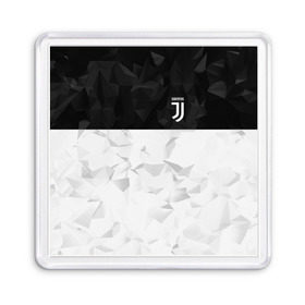 Магнит 55*55 с принтом Juventus 2018 Black and White в Курске, Пластик | Размер: 65*65 мм; Размер печати: 55*55 мм | fc | juventus | спорт | спортивные | фк | футбол | футбольный клуб | ювентус