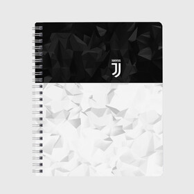 Тетрадь с принтом Juventus 2018 Black and White в Курске, 100% бумага | 48 листов, плотность листов — 60 г/м2, плотность картонной обложки — 250 г/м2. Листы скреплены сбоку удобной пружинной спиралью. Уголки страниц и обложки скругленные. Цвет линий — светло-серый
 | Тематика изображения на принте: fc | juventus | спорт | спортивные | фк | футбол | футбольный клуб | ювентус