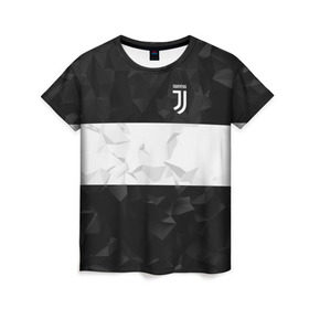 Женская футболка 3D с принтом Juventus 2018 White Line в Курске, 100% полиэфир ( синтетическое хлопкоподобное полотно) | прямой крой, круглый вырез горловины, длина до линии бедер | Тематика изображения на принте: fc | juventus | спорт | спортивные | фк | футбол | футбольный клуб | ювентус