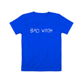 Детская футболка хлопок с принтом Bad Witch в Курске, 100% хлопок | круглый вырез горловины, полуприлегающий силуэт, длина до линии бедер | Тематика изображения на принте: ahs | american horror story | американская история ужасов