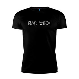 Мужская футболка премиум с принтом Bad Witch в Курске, 92% хлопок, 8% лайкра | приталенный силуэт, круглый вырез ворота, длина до линии бедра, короткий рукав | Тематика изображения на принте: ahs | american horror story | американская история ужасов