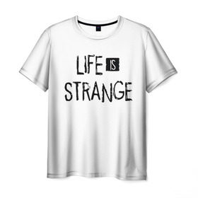 Мужская футболка 3D с принтом Life is Strange в Курске, 100% полиэфир | прямой крой, круглый вырез горловины, длина до линии бедер | life is strange 2 | игра | лайф ис стрэндж | надпись