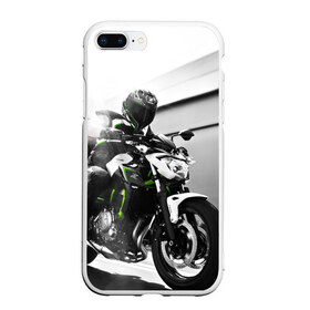 Чехол для iPhone 7Plus/8 Plus матовый с принтом Kawasaki в Курске, Силикон | Область печати: задняя сторона чехла, без боковых панелей | motorbike | motorcycle | race | rider | ryder | speed | yamaha | байк | гонки | гонщик | кавасаки | мото | мотобайк | мотоцикл | райдер | скорость | ямаха