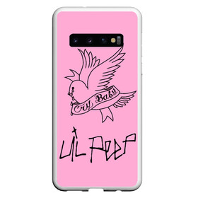 Чехол для Samsung Galaxy S10 с принтом LIL PEEP Cry Baby в Курске, Силикон | Область печати: задняя сторона чехла, без боковых панелей | lil peep. cry baby | лил пип