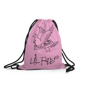 Рюкзак-мешок 3D с принтом LIL PEEP. Cry Baby в Курске, 100% полиэстер | плотность ткани — 200 г/м2, размер — 35 х 45 см; лямки — толстые шнурки, застежка на шнуровке, без карманов и подкладки | lil peep. cry baby | лил пип