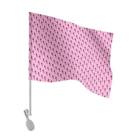 Флаг для автомобиля с принтом LiL PEEP Pattern в Курске, 100% полиэстер | Размер: 30*21 см | lil peep. cry baby | лил пип