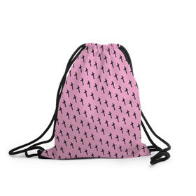 Рюкзак-мешок 3D с принтом LiL PEEP Pattern в Курске, 100% полиэстер | плотность ткани — 200 г/м2, размер — 35 х 45 см; лямки — толстые шнурки, застежка на шнуровке, без карманов и подкладки | lil peep. cry baby | лил пип