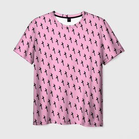 Мужская футболка 3D с принтом LiL PEEP Pattern в Курске, 100% полиэфир | прямой крой, круглый вырез горловины, длина до линии бедер | lil peep. cry baby | лил пип