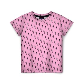 Детская футболка 3D с принтом LiL PEEP Pattern в Курске, 100% гипоаллергенный полиэфир | прямой крой, круглый вырез горловины, длина до линии бедер, чуть спущенное плечо, ткань немного тянется | lil peep. cry baby | лил пип