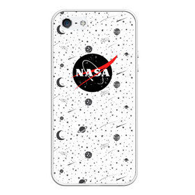 Чехол для iPhone 5/5S матовый с принтом Nasa в Курске, Силикон | Область печати: задняя сторона чехла, без боковых панелей | 