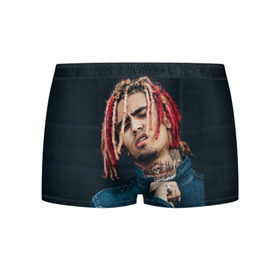 Мужские трусы 3D с принтом Lil Pump в Курске, 50% хлопок, 50% полиэстер | классическая посадка, на поясе мягкая тканевая резинка | esketit | esskeetit | gang | lil | pump | rap | качер | лил | маленький | насос | памп | репер | рэпер | рэппер | с дредами | эшкере | эшкерее | эшкереее | эшкерееее | эщкере | эщкерее | эщкереее | эщкерееее