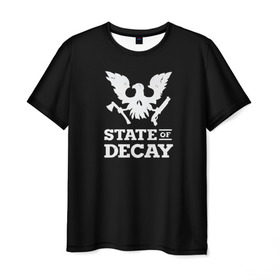 Мужская футболка 3D с принтом State of Decay в Курске, 100% полиэфир | прямой крой, круглый вырез горловины, длина до линии бедер | decay | horror | state | игра | стадия | хоррор