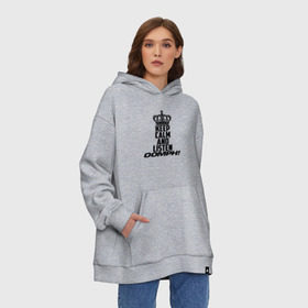 Худи SuperOversize хлопок с принтом Keep calm and listen OOMPH! в Курске, 70% хлопок, 30% полиэстер, мягкий начес внутри | карман-кенгуру, эластичная резинка на манжетах и по нижней кромке, двухслойный капюшон
 | electronic body musi | neue deutsche | oomph | андреас крэп | антитезис | деро гои | крэп | оомпх | оомрн | роберт флюкс | синтез | тезис | флюкс