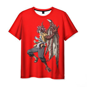 Мужская футболка 3D с принтом fairy tail в Курске, 100% полиэфир | прямой крой, круглый вырез горловины, длина до линии бедер | anime | fairy tail | hiro mashima | lucy hartfilia | magic | manga | аниме | люси хартфилия | магия | манга | хвост феи