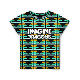 Детская футболка 3D с принтом Imagine Dragons в Курске, 100% гипоаллергенный полиэфир | прямой крой, круглый вырез горловины, длина до линии бедер, чуть спущенное плечо, ткань немного тянется | альтернативный | американская | группа | драгонс | имеджин | инди | индирок | поп | рок | электроник