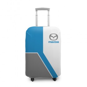 Чехол для чемодана 3D с принтом Mazda в Курске, 86% полиэфир, 14% спандекс | двустороннее нанесение принта, прорези для ручек и колес | auto | japan | race | zoom | авто | автомобиль | гонки | мазда | марка | машина | япония