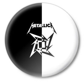 Значок с принтом Metallica в Курске,  металл | круглая форма, металлическая застежка в виде булавки | Тематика изображения на принте: metallica | группа | джеймс хэтфилд | кирк хэмметт | ларс ульрих | метал | металика | металлика | миталика | музыка | роберт трухильо | рок | трэш | трэшметал | хард | хардрок | хеви | хевиметал