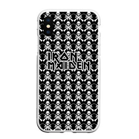 Чехол для iPhone XS Max матовый с принтом Iron Maiden в Курске, Силикон | Область печати: задняя сторона чехла, без боковых панелей | Тематика изображения на принте: iron maiden | адриан смит | айрон мейден | гроза | группа | дэйв мюррей | железная дева | ирон майден | метал | мрачный | музыка | песни | рок | стив харрис | тяжелый | флаг | хеви | хевиметал