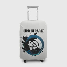 Чехол для чемодана 3D с принтом Linkin Park в Курске, 86% полиэфир, 14% спандекс | двустороннее нанесение принта, прорези для ручек и колес | bennington | chester | linkin park | беннингтон | ленкин | линкин | майк | честер