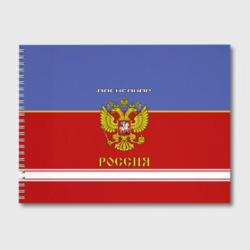 Альбом для рисования с принтом Хоккеист Александр в Курске, 100% бумага
 | матовая бумага, плотность 200 мг. | russia | александр | герб | золотой | игра | красно | надпись | россии | российска | россия | русская | русский | рф | санек | саня | саша | сборная | синяя | форма | хоккей | хоккейная