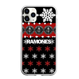 Чехол для iPhone 11 Pro матовый с принтом Праздничный Ramones в Курске, Силикон |  | ramones | группа | джонни | джоуи | ди ди томми | знак | красный | марк | надпись | новогодний | новый год | панк | поп | праздник | раманес | раманэс | рамон | рамонес | рамонэс | рамоун | рамоунз | рамоунс