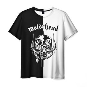 Мужская футболка 3D с принтом Motorhead в Курске, 100% полиэфир | прямой крой, круглый вырез горловины, длина до линии бедер | Тематика изображения на принте: larry wallis | lucas fox | motorhead | motrhead | группа | кэмпбелл | лемми | метал | микки ди | мотор хед | моторхед | рок | тейлор | фил | хард | хардрок | хеви | хевиметал