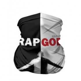 Бандана-труба 3D с принтом Rap God Eminem в Курске, 100% полиэстер, ткань с особыми свойствами — Activecool | плотность 150‒180 г/м2; хорошо тянется, но сохраняет форму | 