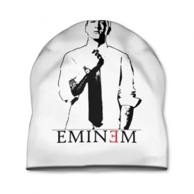 Шапка 3D с принтом Eminem в Курске, 100% полиэстер | универсальный размер, печать по всей поверхности изделия | actor | american rapper | composer | eminem | music | rap | record producer | актёр | американский | композитор | музыка | музыкальный продюсер | рэп | рэпер