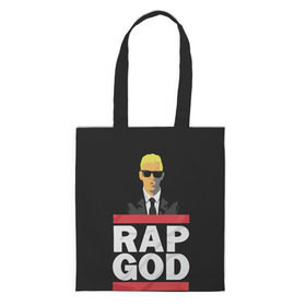 Сумка 3D повседневная с принтом Rap God Eminem в Курске, 100% полиэстер | Плотность: 200 г/м2; Размер: 34×35 см; Высота лямок: 30 см | actor | american rapper | composer | eminem | music | rap | rap god | record producer |   | актёр | американский | композитор | музыка | музыкальный продюсер | рэп | рэпер