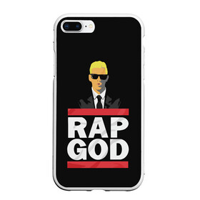 Чехол для iPhone 7Plus/8 Plus матовый с принтом Rap God Eminem в Курске, Силикон | Область печати: задняя сторона чехла, без боковых панелей | actor | american rapper | composer | eminem | music | rap | rap god | record producer |   | актёр | американский | композитор | музыка | музыкальный продюсер | рэп | рэпер
