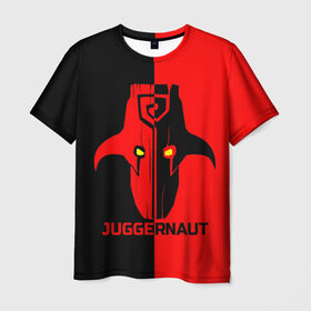 Мужская футболка 3D с принтом Juggernaut в Курске, 100% полиэфир | прямой крой, круглый вырез горловины, длина до линии бедер | jaggernaut | jugernaut | герой | джаггернаут | джагернаут | дота