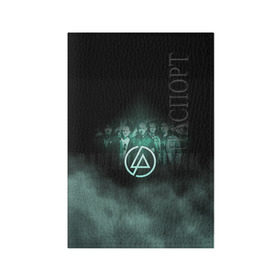 Обложка для паспорта матовая кожа с принтом Группа Linkin Park в Курске, натуральная матовая кожа | размер 19,3 х 13,7 см; прозрачные пластиковые крепления | chester bennington | linkin park | беннингтон честер | линкин парк | майк