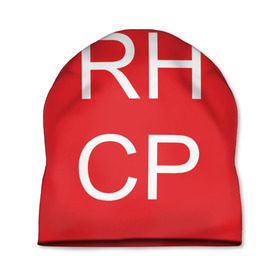 Шапка 3D с принтом RHCP в Курске, 100% полиэстер | универсальный размер, печать по всей поверхности изделия | frusciante | red hot chilli peppers | rock | кидис | перцы | рэд хот | фли | фрушчанте | чилли пэпперс | энтони киддис