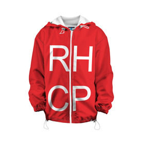 Детская куртка 3D с принтом RHCP в Курске, 100% полиэстер | застежка — молния, подол и капюшон оформлены резинкой с фиксаторами, по бокам — два кармана без застежек, один потайной карман на груди, плотность верхнего слоя — 90 г/м2; плотность флисового подклада — 260 г/м2 | Тематика изображения на принте: frusciante | red hot chilli peppers | rock | кидис | перцы | рэд хот | фли | фрушчанте | чилли пэпперс | энтони киддис
