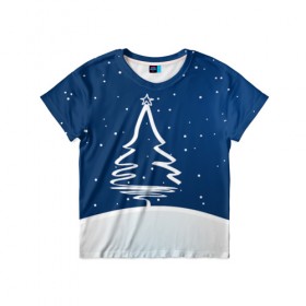 Детская футболка 3D с принтом Новогоднее настроение в Курске, 100% гипоаллергенный полиэфир | прямой крой, круглый вырез горловины, длина до линии бедер, чуть спущенное плечо, ткань немного тянется | 