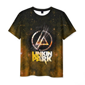 Мужская футболка 3D с принтом Linkin Park космос в Курске, 100% полиэфир | прямой крой, круглый вырез горловины, длина до линии бедер | bennington | chester | linkin park | альтернативный | беннингтон | группа | ленкин | линкин | майк | метал | музыкант | ню | нюметал | парк | певец | рок | рэп | честер | электроник