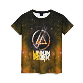 Женская футболка 3D с принтом Linkin Park космос в Курске, 100% полиэфир ( синтетическое хлопкоподобное полотно) | прямой крой, круглый вырез горловины, длина до линии бедер | bennington | chester | linkin park | альтернативный | беннингтон | группа | ленкин | линкин | майк | метал | музыкант | ню | нюметал | парк | певец | рок | рэп | честер | электроник