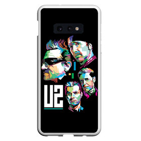 Чехол для Samsung S10E с принтом U2 rock - band в Курске, Силикон | Область печати: задняя сторона чехла, без боковых панелей | adam clayton | alternative | band | bono | dance rock | dublin | edge | ireland | larry mullen | music | postpunk | rock | soft rock | u2 | адам клейтон | альтернативный | боно | группа | дублин | дэнс рок | ирландия | ларри маллен | музыка | постпанк | р