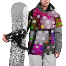Накидка на куртку 3D с принтом Абстрактное сияние в Курске, 100% полиэстер |  | 