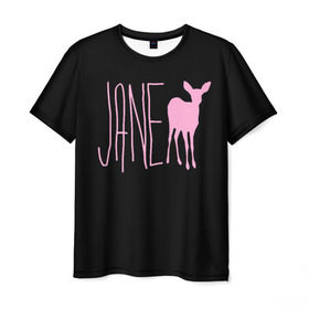 Мужская футболка 3D с принтом Мах. Life is Strange в Курске, 100% полиэфир | прямой крой, круглый вырез горловины, длина до линии бедер | Тематика изображения на принте: deer | jane | life is strange | pink | олень | розовый