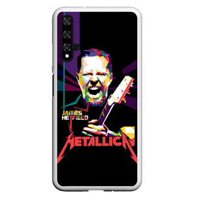 Чехол для Honor 20 с принтом Metallica James Alan Hatfield в Курске, Силикон | Область печати: задняя сторона чехла, без боковых панелей | alan | american | band | hard | hatfield | james | metal | metallica | rock | thrash | алан | американская | джеймс | метал группа | трэш метал | хард рок | хэтфилд