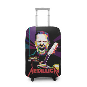 Чехол для чемодана 3D с принтом Metallica James Alan Hatfield в Курске, 86% полиэфир, 14% спандекс | двустороннее нанесение принта, прорези для ручек и колес | alan | american | band | hard | hatfield | james | metal | metallica | rock | thrash | алан | американская | джеймс | метал группа | трэш метал | хард рок | хэтфилд