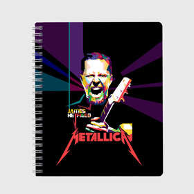 Тетрадь с принтом Metallica James Alan Hatfield в Курске, 100% бумага | 48 листов, плотность листов — 60 г/м2, плотность картонной обложки — 250 г/м2. Листы скреплены сбоку удобной пружинной спиралью. Уголки страниц и обложки скругленные. Цвет линий — светло-серый
 | alan | american | band | hard | hatfield | james | metal | metallica | rock | thrash | алан | американская | джеймс | метал группа | трэш метал | хард рок | хэтфилд