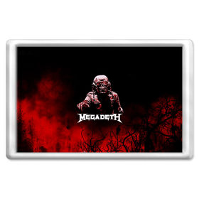 Магнит 45*70 с принтом Megadeth в Курске, Пластик | Размер: 78*52 мм; Размер печати: 70*45 | Тематика изображения на принте: 