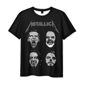 Мужская футболка 3D с принтом Metallica в Курске, 100% полиэфир | прямой крой, круглый вырез горловины, длина до линии бедер | american | band | cliff burton | dave mustaine | hard | james hatfield | jason newsted | kirk hammett | lars ulrich | metal | metallica | robert trujillo | rock | ron mcgowney | thrash | американская | джеймс хэтфилд | ларс ул | метал группа | трэш метал 